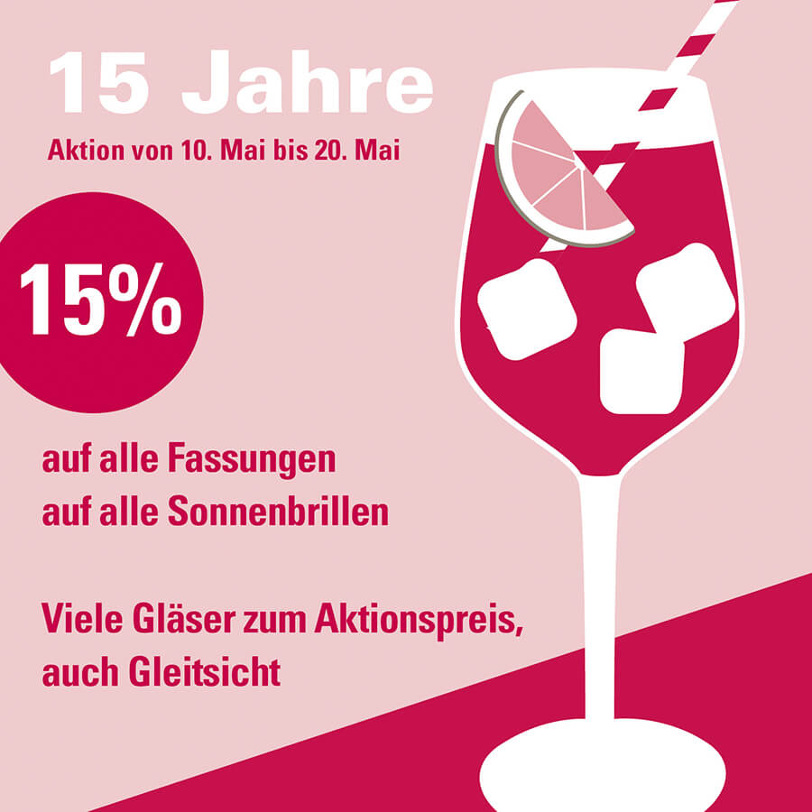 15 Jahre Sehhaus – Jubiläumsaktion 15 Jahre Sehhaus - Jubiläumsaktion